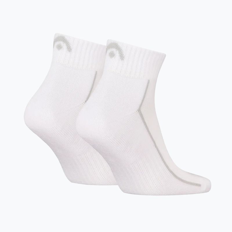 Socks HEAD Tennis 2P Performance Quarter 2 pairs white 2