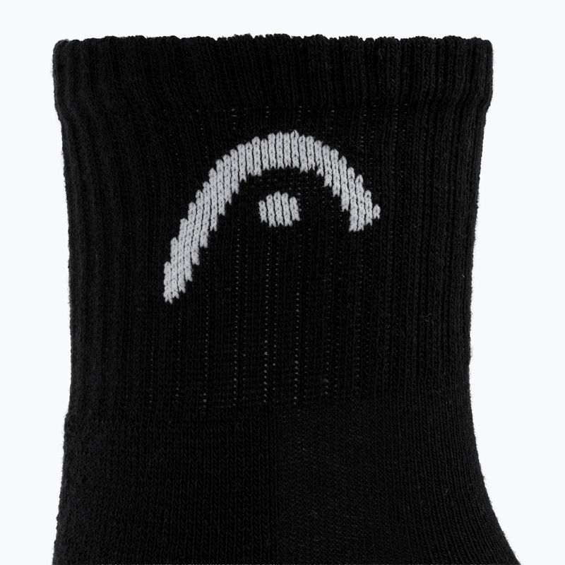 Socks HEAD Tennis 3P Club Short Crew 3 pairs black 3