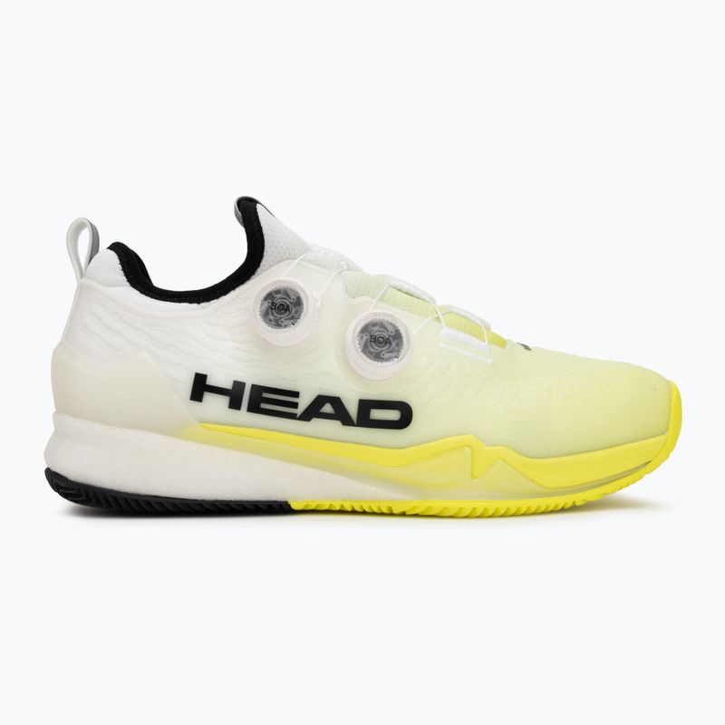 Men's tennis shoes HEAD Endure Pro BOA Clay white/yellow 2
