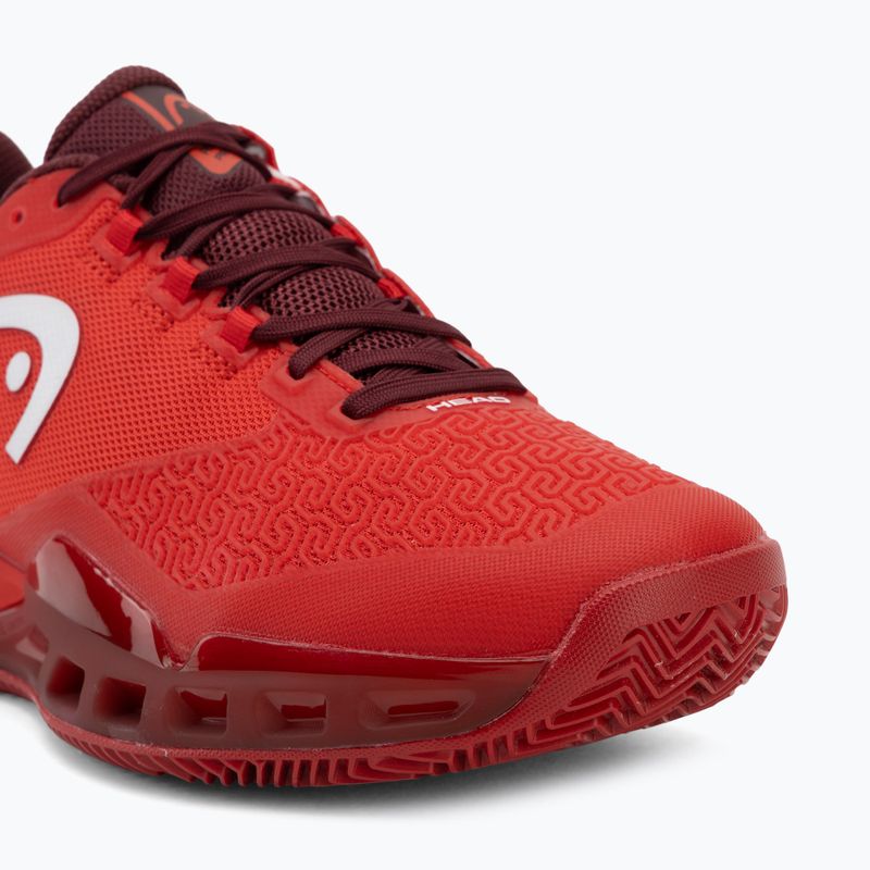 Men's tennis shoes HEAD Revolt Pro 5.0 Clay red/dark red 7