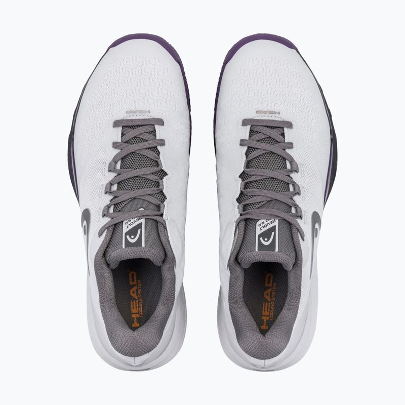 Men's tennis shoes HEAD Revolt Pro 5.0 Clay light grey/purple 4