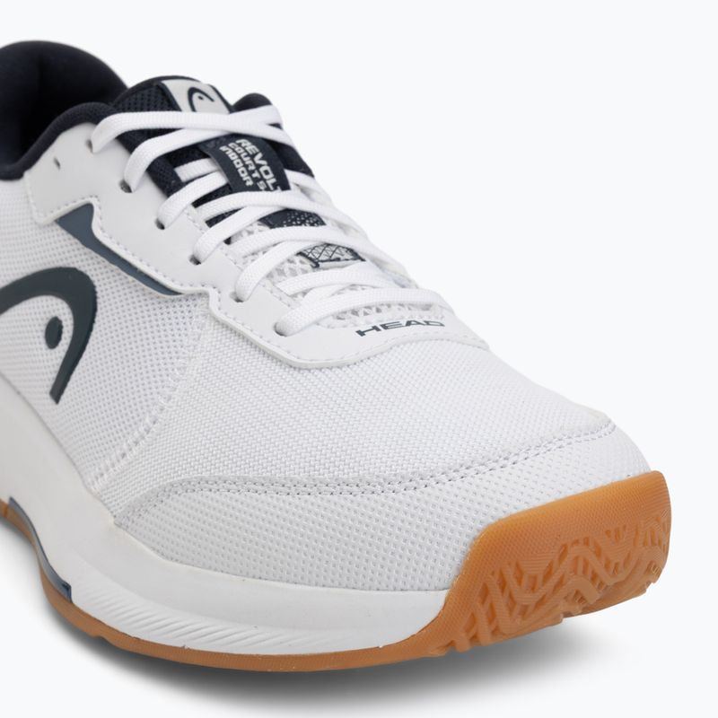 Men's tennis shoes HEAD Revolt Court 5.0 Indoor white/blueberry 7