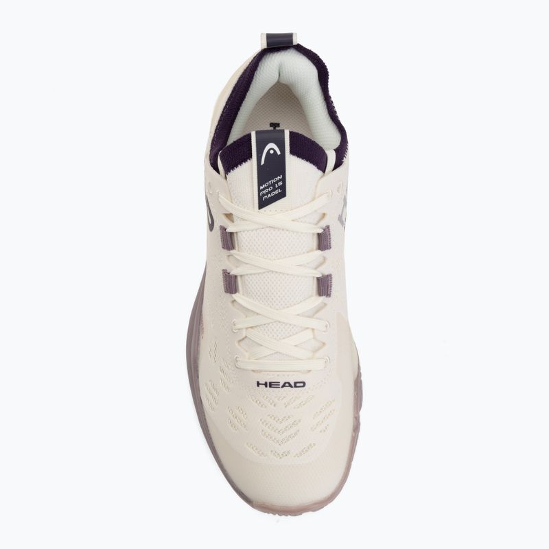 Women's padel shoes HEAD Motion Pro 1.5 chalk white/purple 5