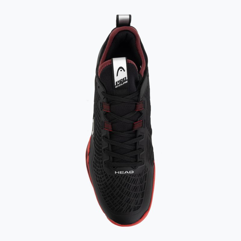 Men's tennis shoes HEAD Endure Pro Clay black/red 5