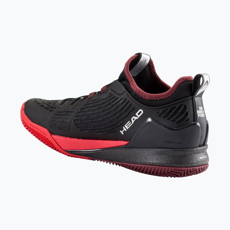 Men's tennis shoes HEAD Endure Pro Clay black/red 2