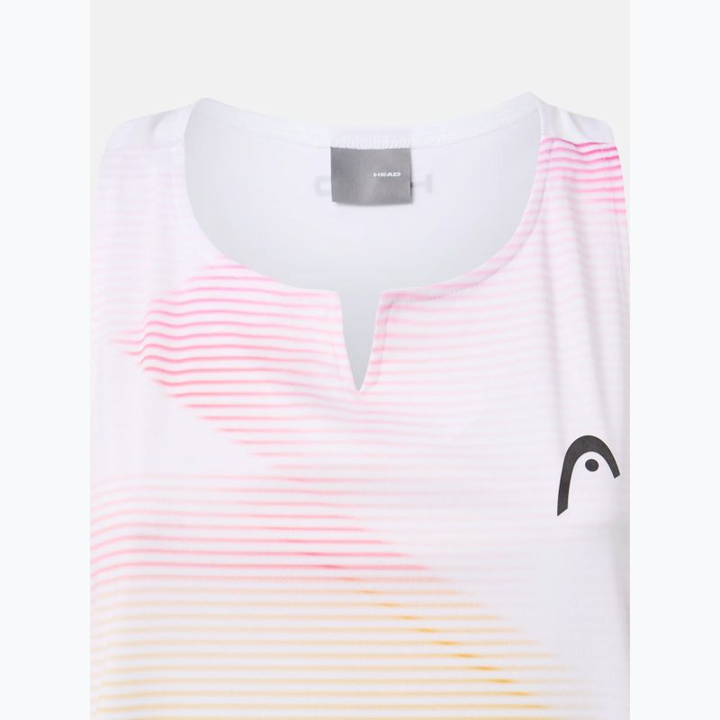 Women's tennis shirt HEAD Agility Tank Top apricot/print vision 2