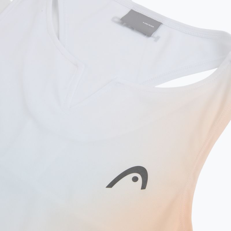 Women's tennis shirt HEAD Agility Tank Top apricot/print vision 3