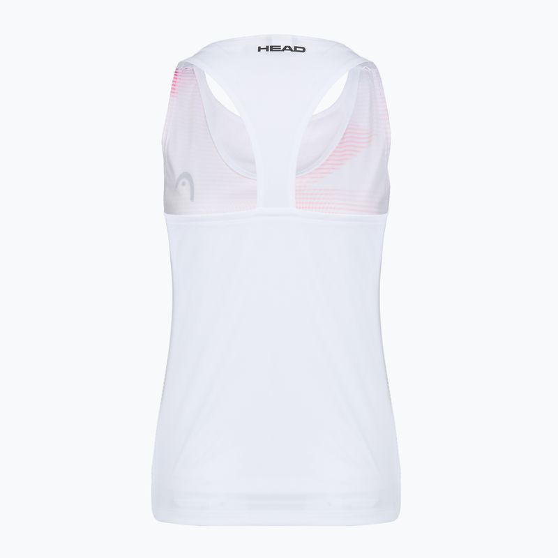 Women's tennis shirt HEAD Agility Tank Top light blue/print vision 2