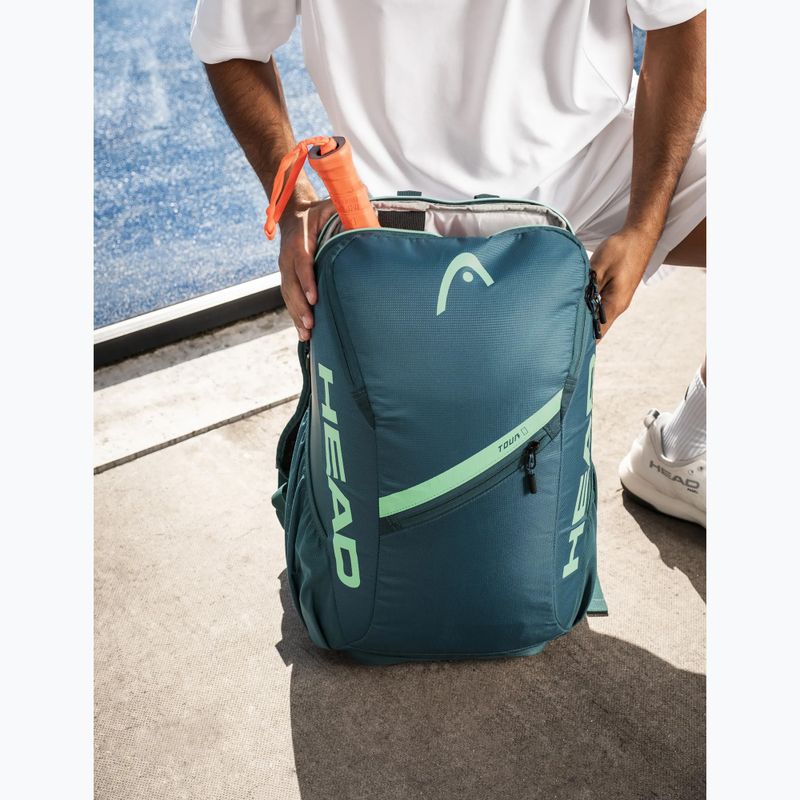 Tennis backpack HEAD Tour 25 l green 8