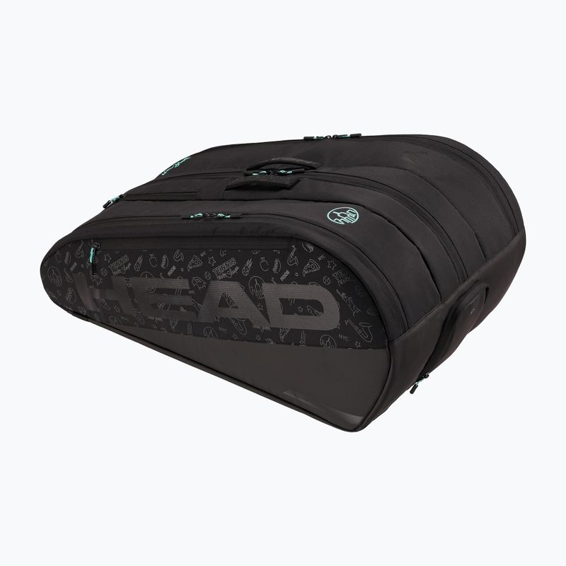 Tennis bag HEAD Tour Racquet Bag XL Neon 2025 75 l black/blue 2