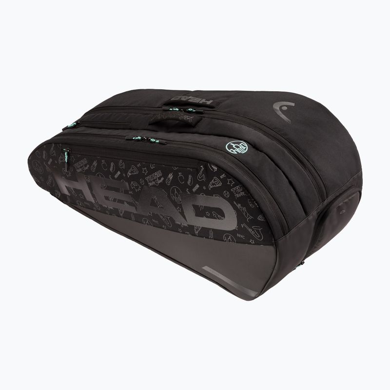 Tennis bag HEAD Tour Racquet Bag L Neon 2025 65 l black/blue 2