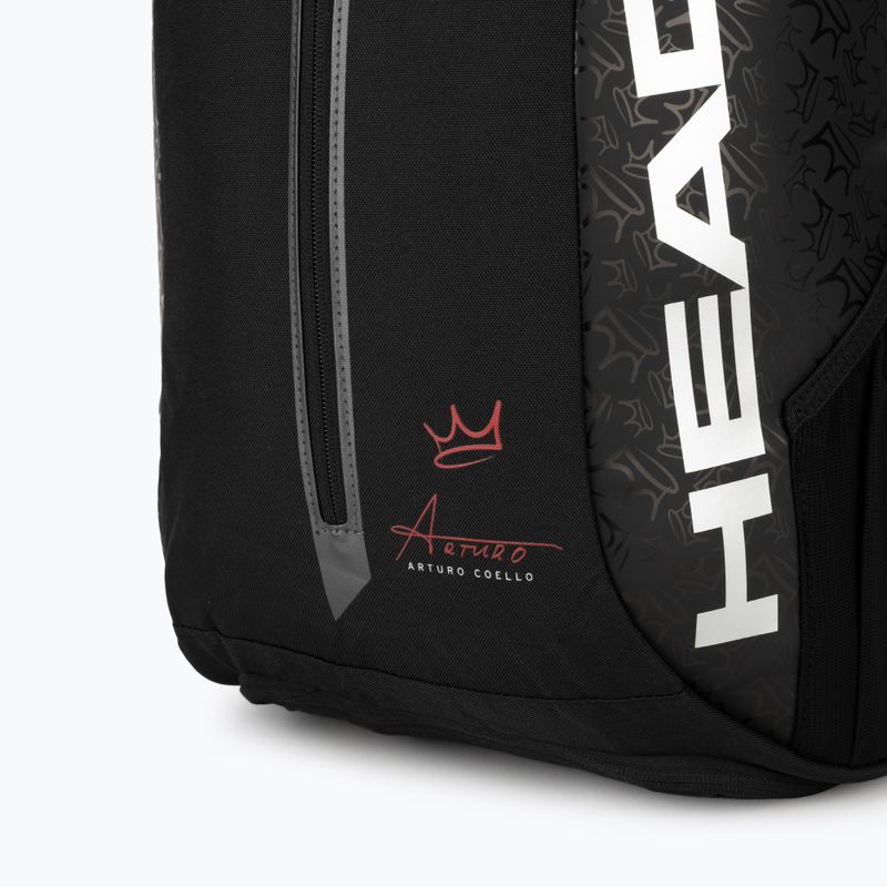Padel backpack HEAD Coello Tour Padel Backpack 25 l black 4