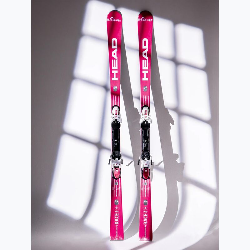 Alpine skis HEAD WC Rebels e-Race Pro RP WCR 14 + bindings Freeflex 14 GW 75 Years pink 2