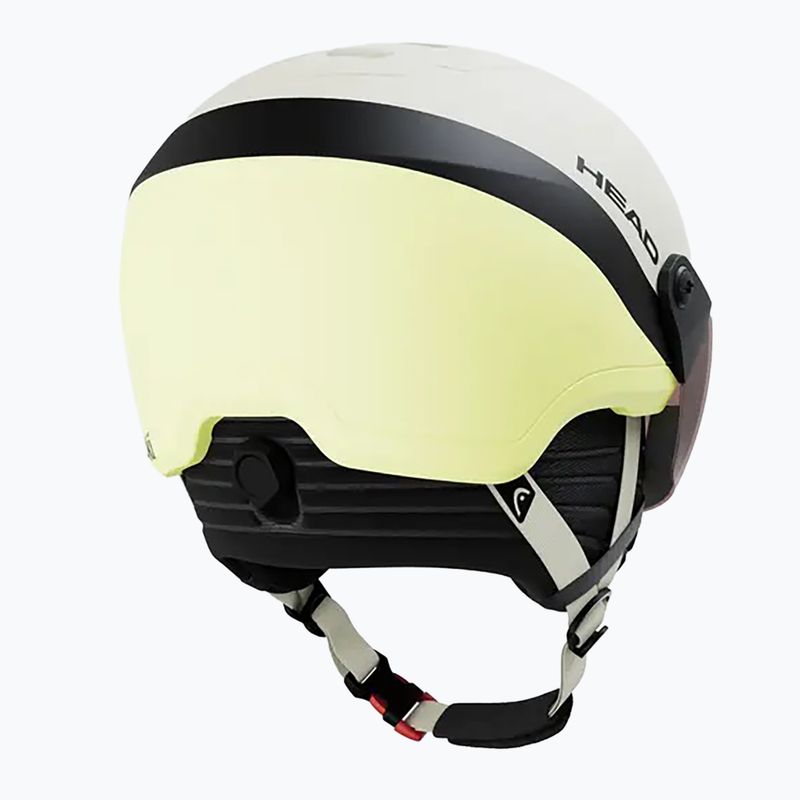 Children's ski helmet HEAD Yuki Visor Jr lime swirl/silver/red 2