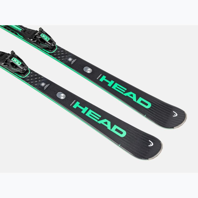 Downhill skis with bindings HEAD Supershape e-Magnum SW BB-PR + Protector Evo PR 13 GW black/green 3