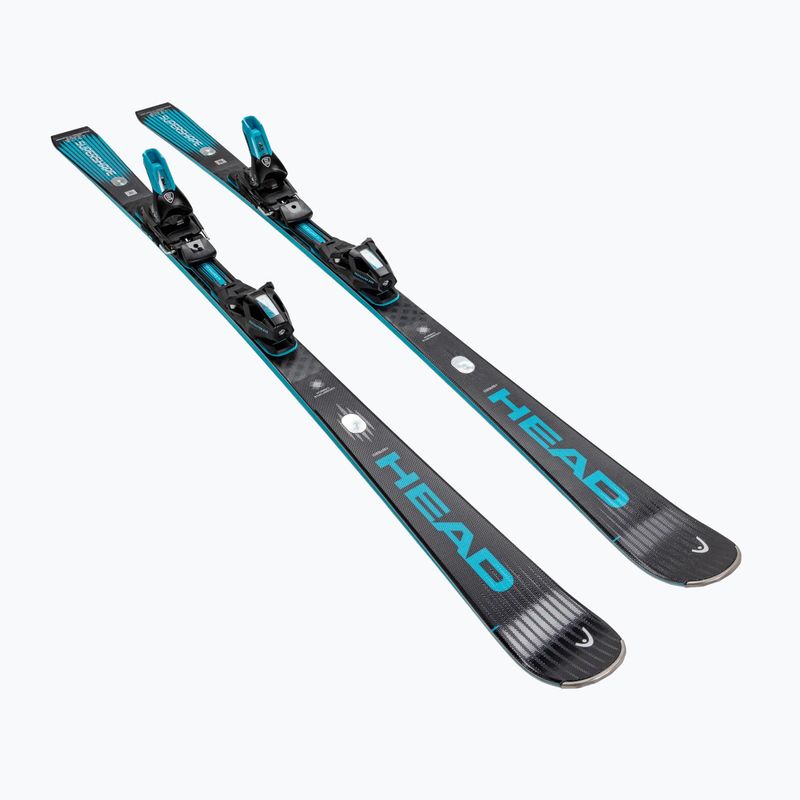 Downhill skis with bindings HEAD Supershape e-Speed SW BB-PR + Protector Evo PR 13 GW black/blue 2