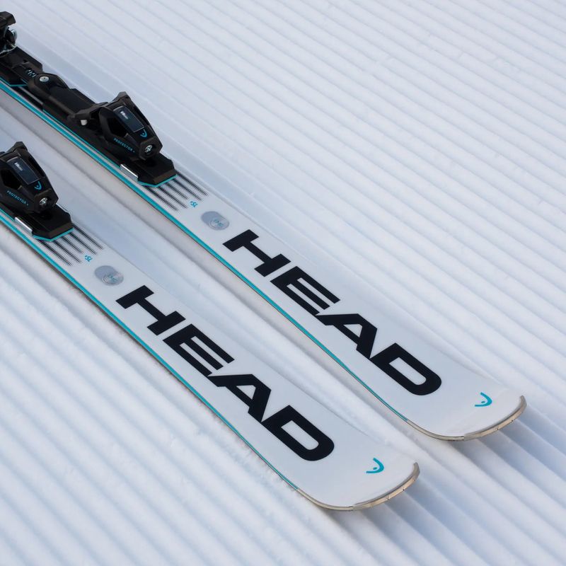 Downhill skis with bindings HEAD WC Rebels e.SLR LYT-PR + PR 11 GW white/blue 4