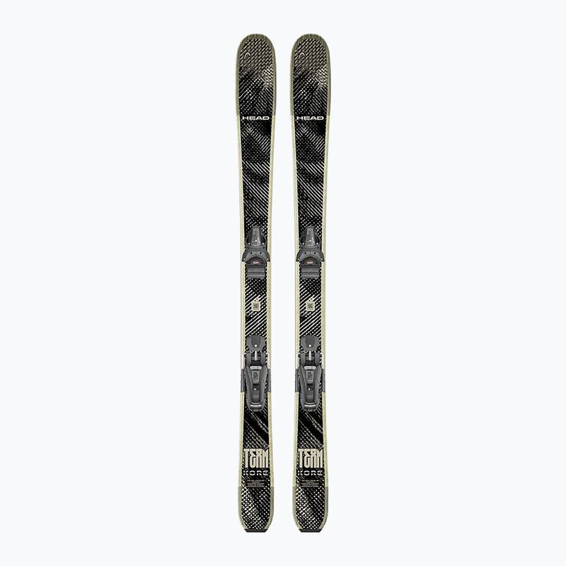 Kids’ downhill skis with bindings HEAD Kore Team SW + Attack LYT 11 GW black/beige 3