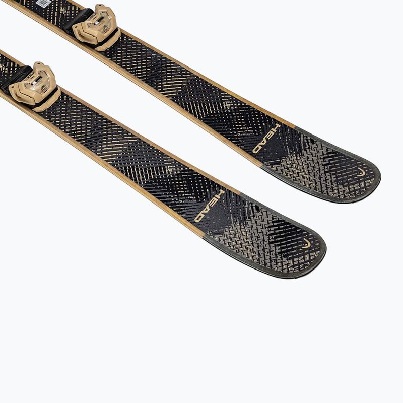 Kids’ downhill skis with bindings HEAD Kore Team SW + Attack LYT 11 GW black/beige 6