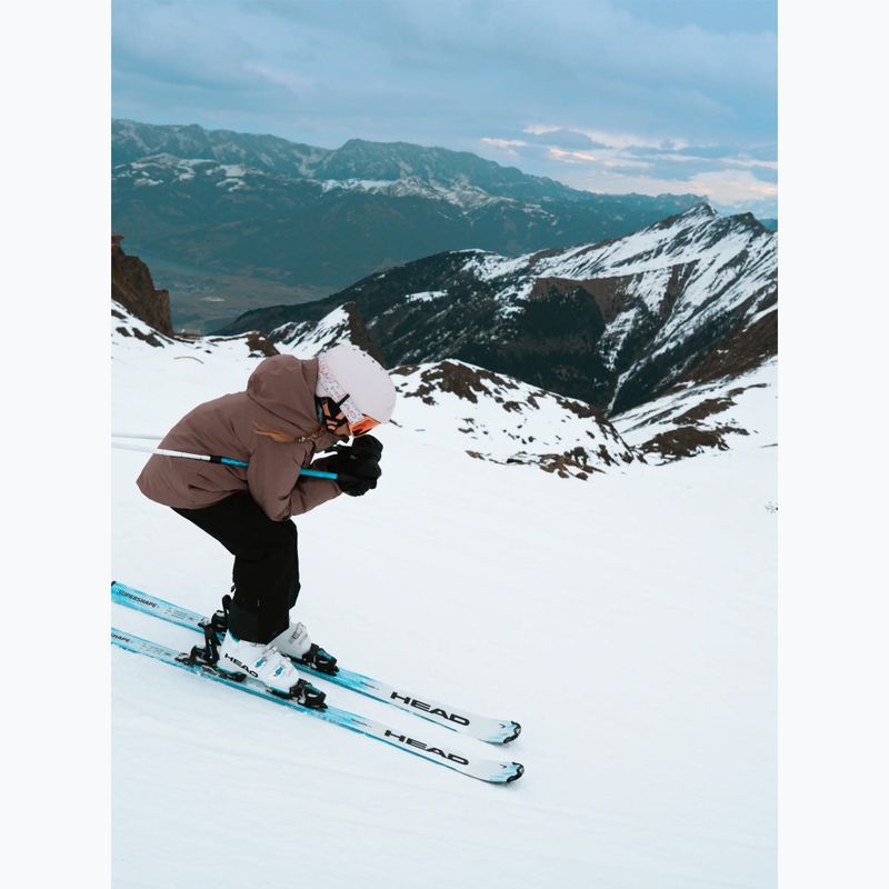 Kids’ downhill skis with bindings HEAD Supershape JRS + Jrs 7.5 GW CA white/blue 5
