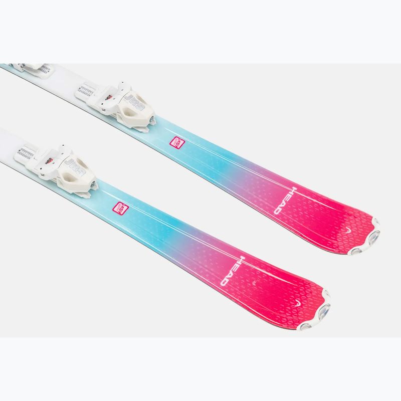 Kids’ downhill skis with bindings HEAD Joy Easy JRS + Jrs 4.5 GW CA mint/pink 3