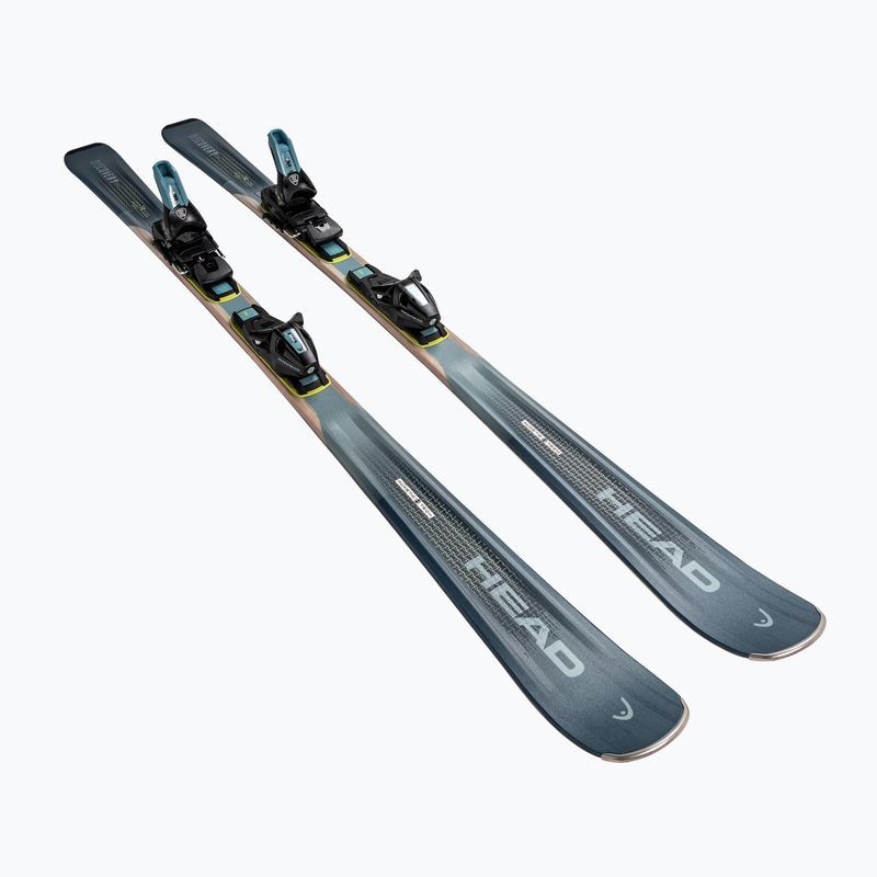 Downhill skis with bindings HEAD Discovery 74 Pro AM BB-PR + Protector Evo PR 11 GW dark blue/yellow 2