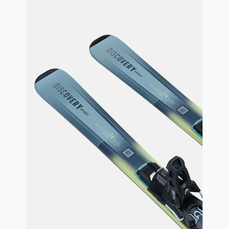 Downhill skis with bindings HEAD Discovery 74 Sport AM BB-PR + Protector Evo PR 11 GW blue/yellow 4