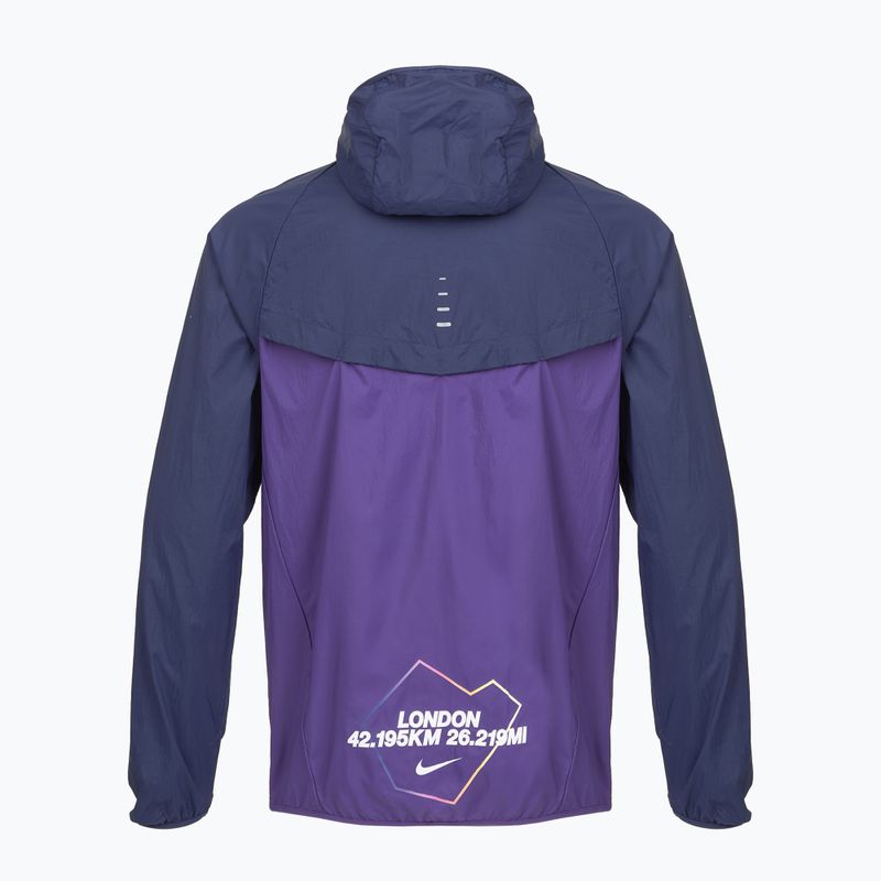 Men's running jacket Nike Stride Dri-Fit ADV midnight navy/court purple 10