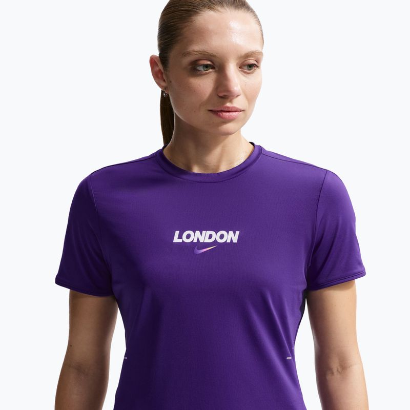 Women's running T-shirt Nike Swift London Dri-Fit court purple 4