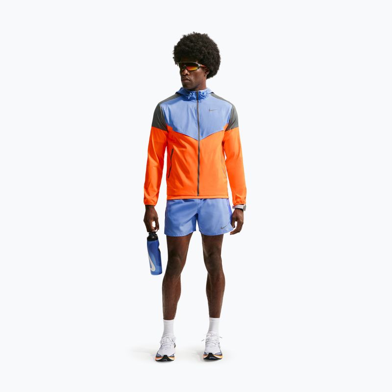 Men's running jacket Nike Impossibly Light Windrunner total orange/royal pulse/smoke grey 2