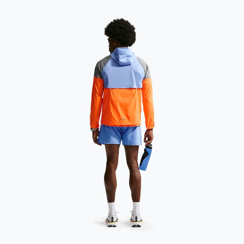 Men's running jacket Nike Impossibly Light Windrunner total orange/royal pulse/smoke grey 3