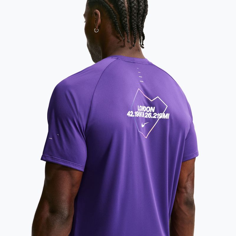 Men's running T-shirt Nike Stride Dri-Fit ADV court purple 4