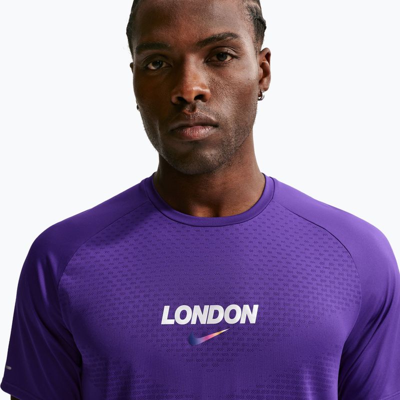 Men's running T-shirt Nike Stride Dri-Fit ADV court purple 5