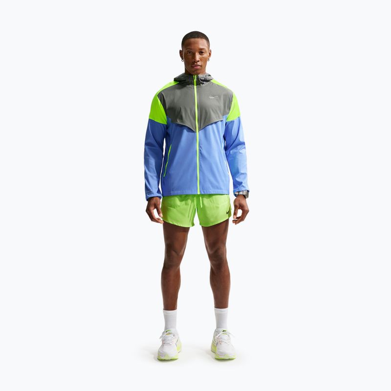 Men's running jacket Nike Impossibly Light Windrunner royal pulse/smoke grey/volt ice 2