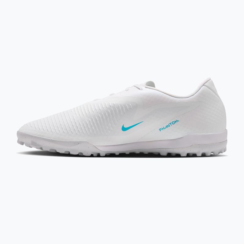 Men's football boots Nike Phantom 6 Low Academy TF white/white/dusty cactus 2