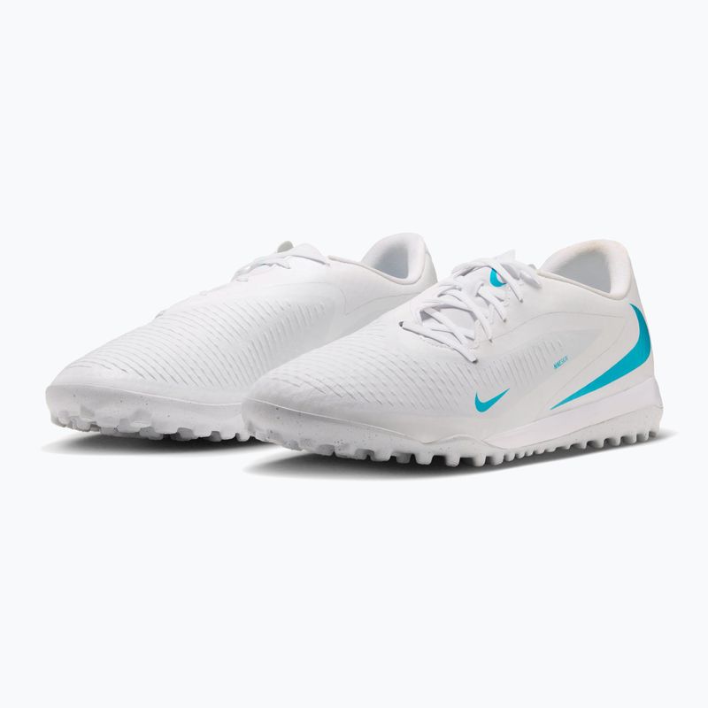 Men's football boots Nike Phantom 6 Low Academy TF white/white/dusty cactus 3