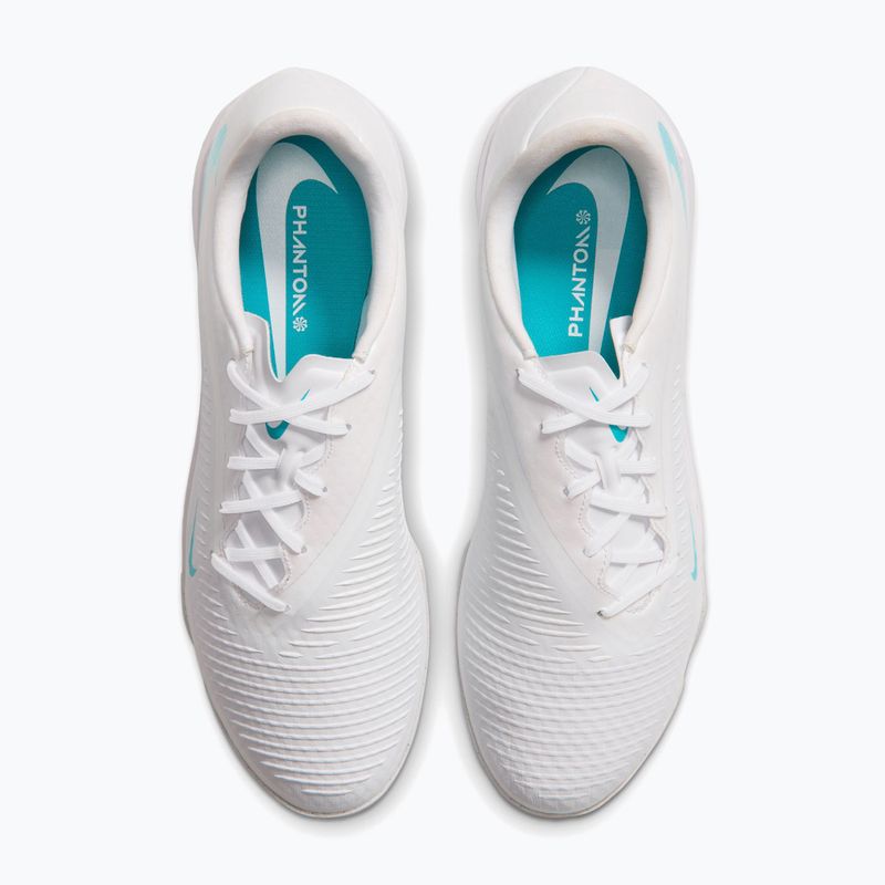 Men's football boots Nike Phantom 6 Low Academy TF white/white/dusty cactus 4