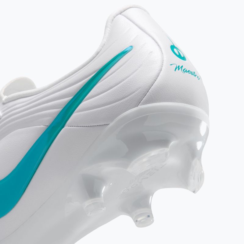 Men's football boots Nike Tiempo Maestro Academy FG/MG white/white/dusty cactus 7