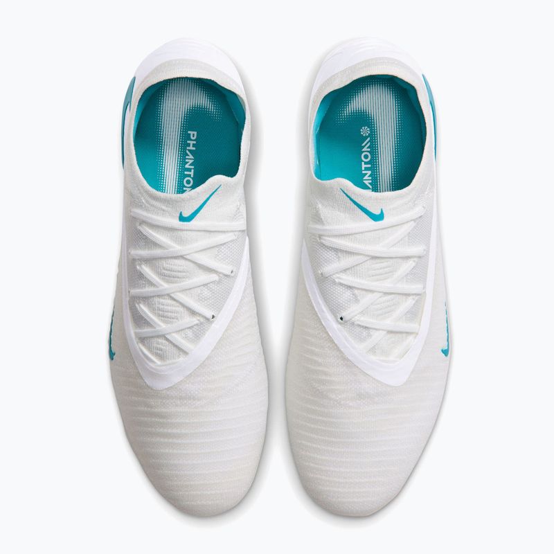 Men's football boots Nike Phantom 6 Low Elite FG white/white/dusty cactus 3