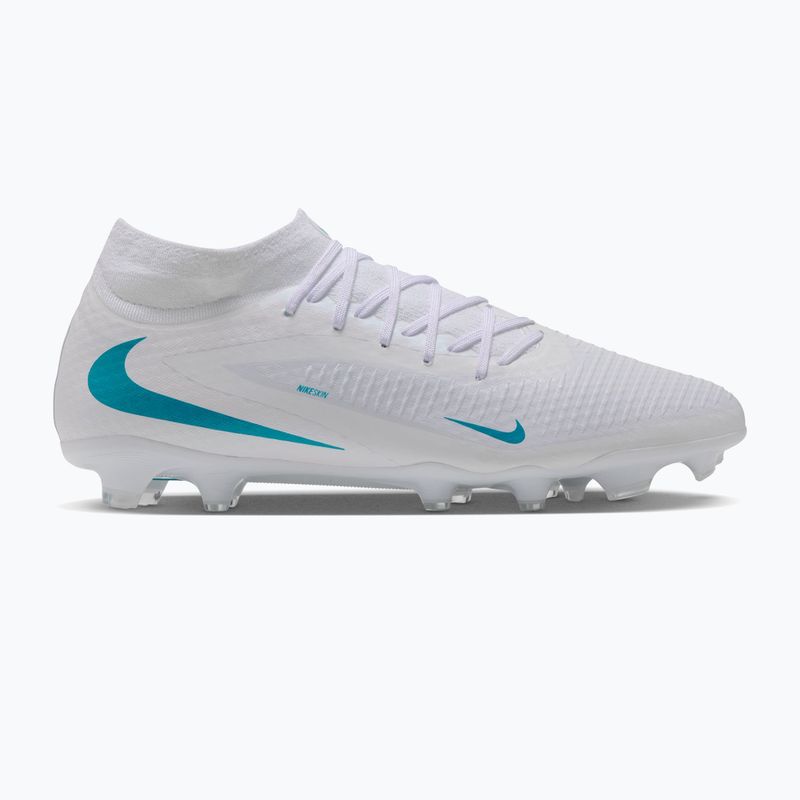 Men's football boots Nike Phantom 6 High Academy FG/MG white/white/dusty cactus