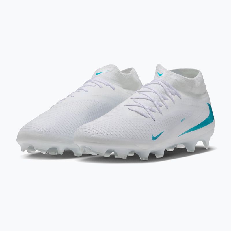 Men's football boots Nike Phantom 6 High Academy FG/MG white/white/dusty cactus 3