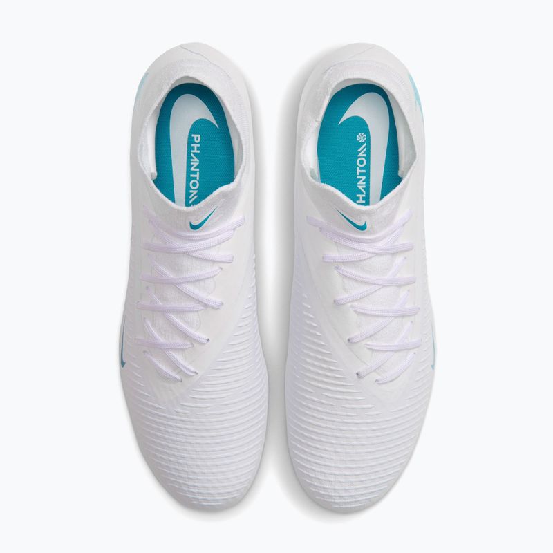 Men's football boots Nike Phantom 6 High Academy FG/MG white/white/dusty cactus 4