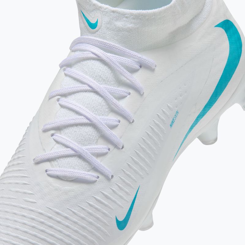 Men's football boots Nike Phantom 6 High Academy FG/MG white/white/dusty cactus 7
