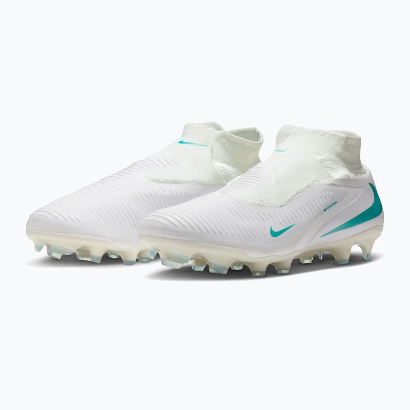 Men's football boots Nike Phantom 6 High Pro FG white/white/dusty cactus 3