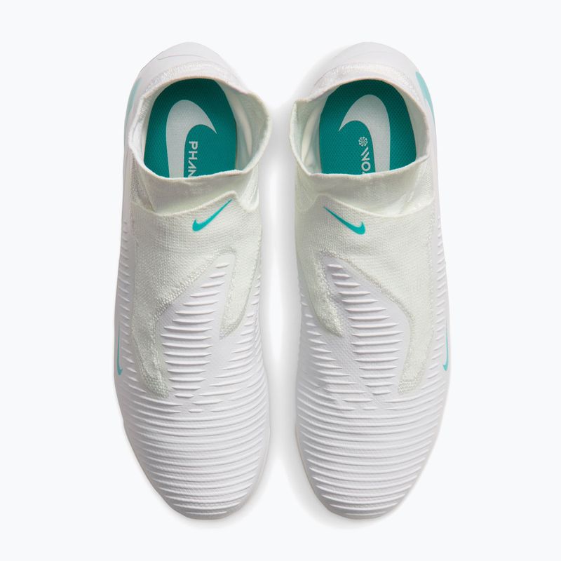 Men's football boots Nike Phantom 6 High Pro FG white/white/dusty cactus 5