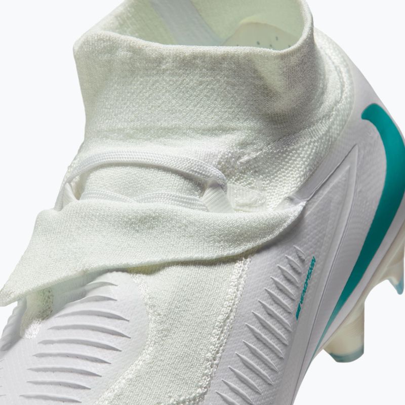 Men's football boots Nike Phantom 6 High Pro FG white/white/dusty cactus 7