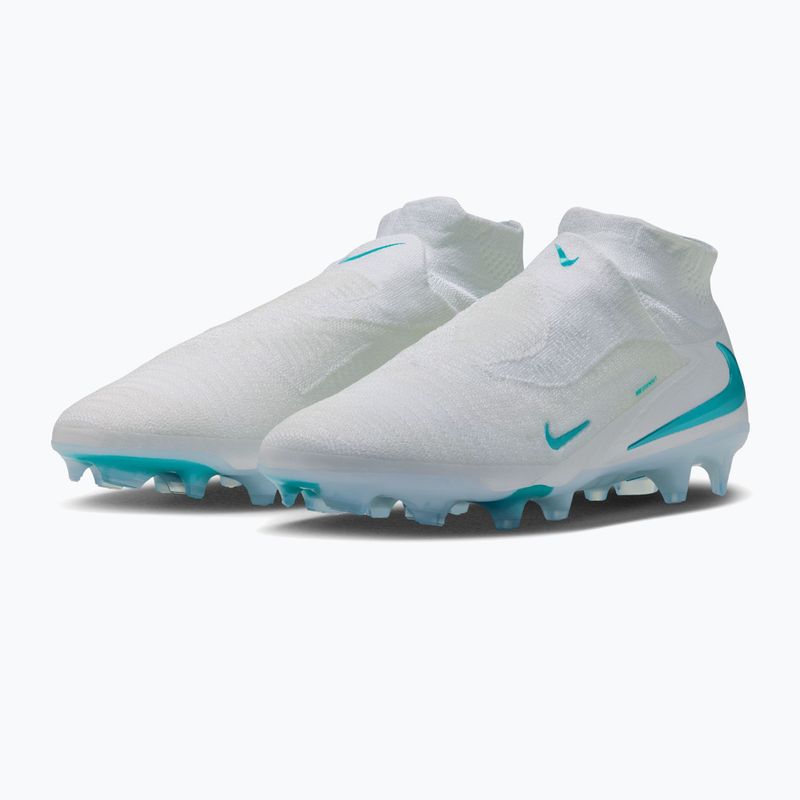 Men's football boots Nike Phantom 6 High Elite FG white/white/dusty cactus 3