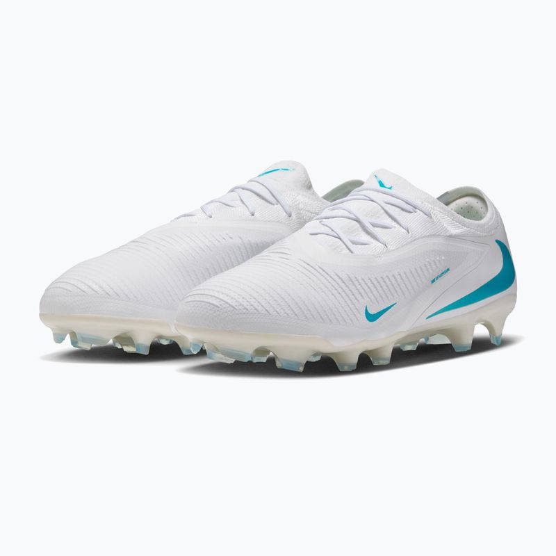 Men's football boots Nike Phantom 6 Low Pro FG white/white/dusty cactus 3