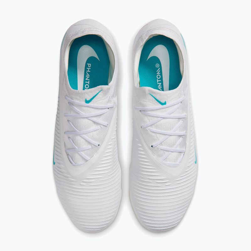 Men's football boots Nike Phantom 6 Low Pro FG white/white/dusty cactus 4