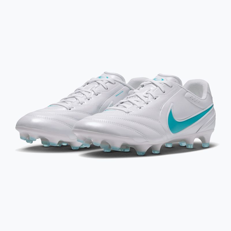 Men's football boots Nike Tiempo Ligera Pro FG white/white/energy 3